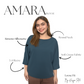 Dark Teal Amara Blouse