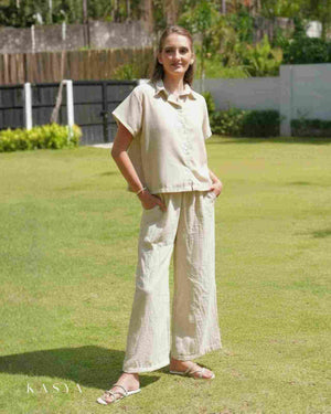 Gaby Wide Leg Pants - Viscose Linen
