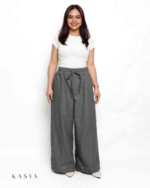 Gaby Wide Leg Pants - Viscose Linen