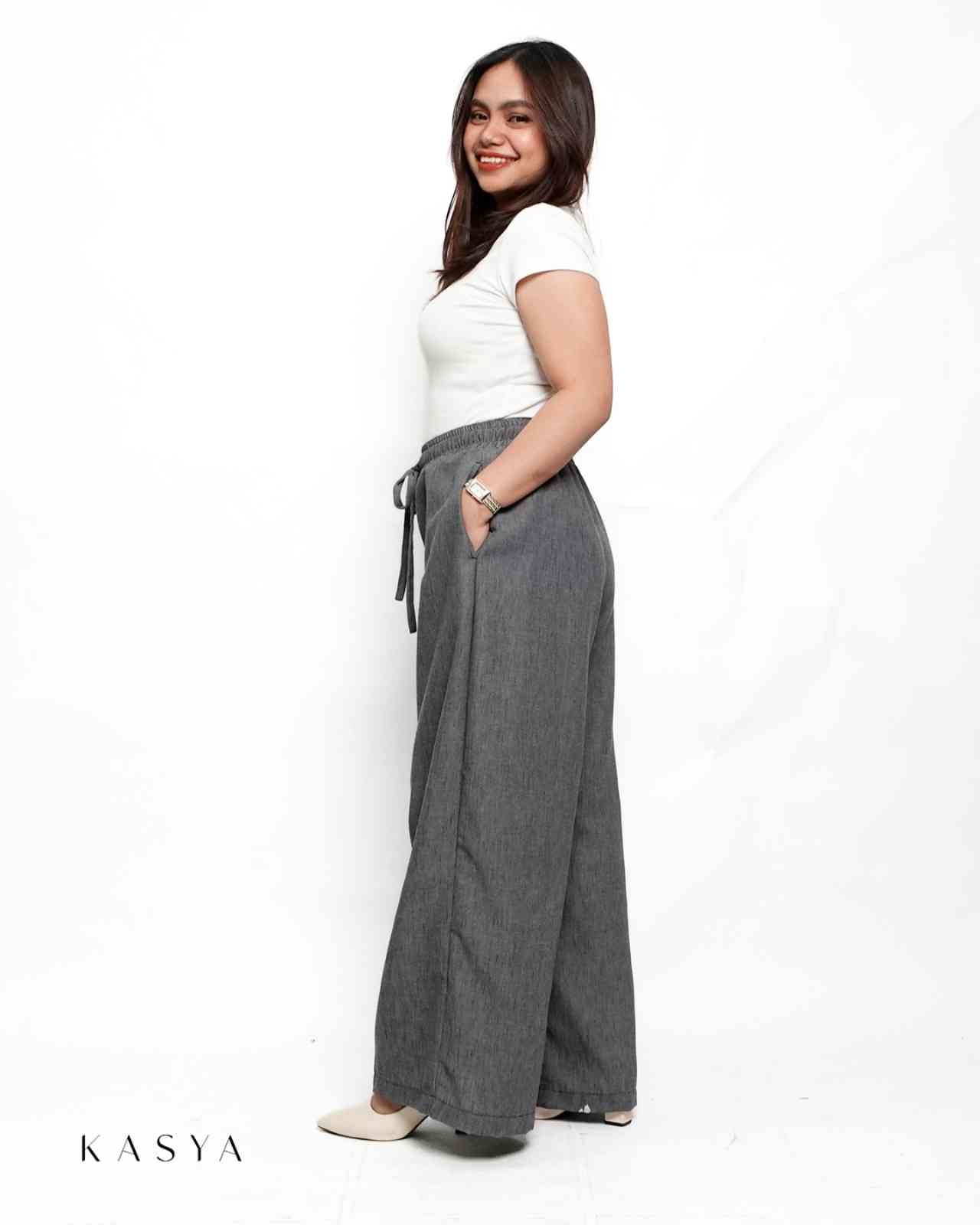 Gaby Wide Leg Pants - Viscose Linen