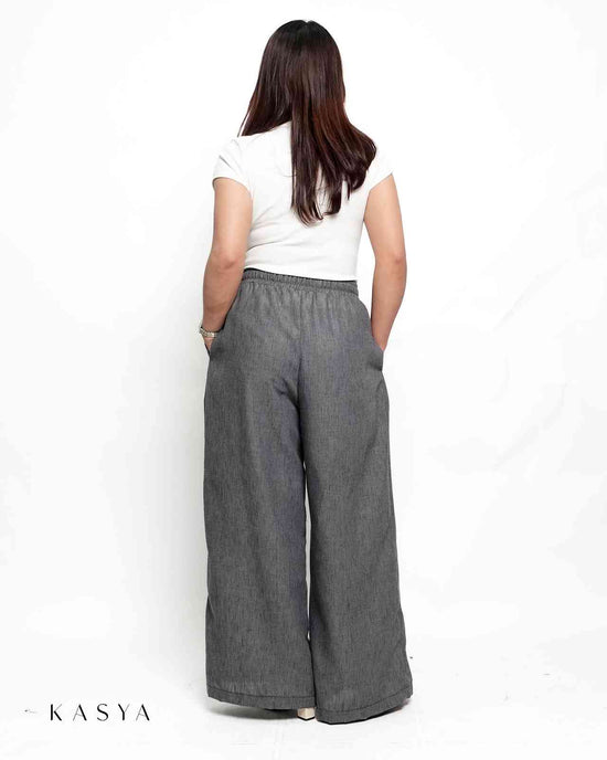 Gaby Wide Leg Pants - Viscose Linen