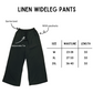 Black Wideleg Linen Pants