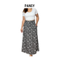 Relaxed Maxi Skirt – Floral Linen