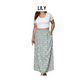 Relaxed Maxi Skirt – Floral Linen