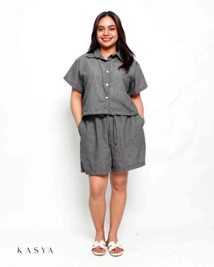 Gale Wide-Leg Shorts - Viscose Linen