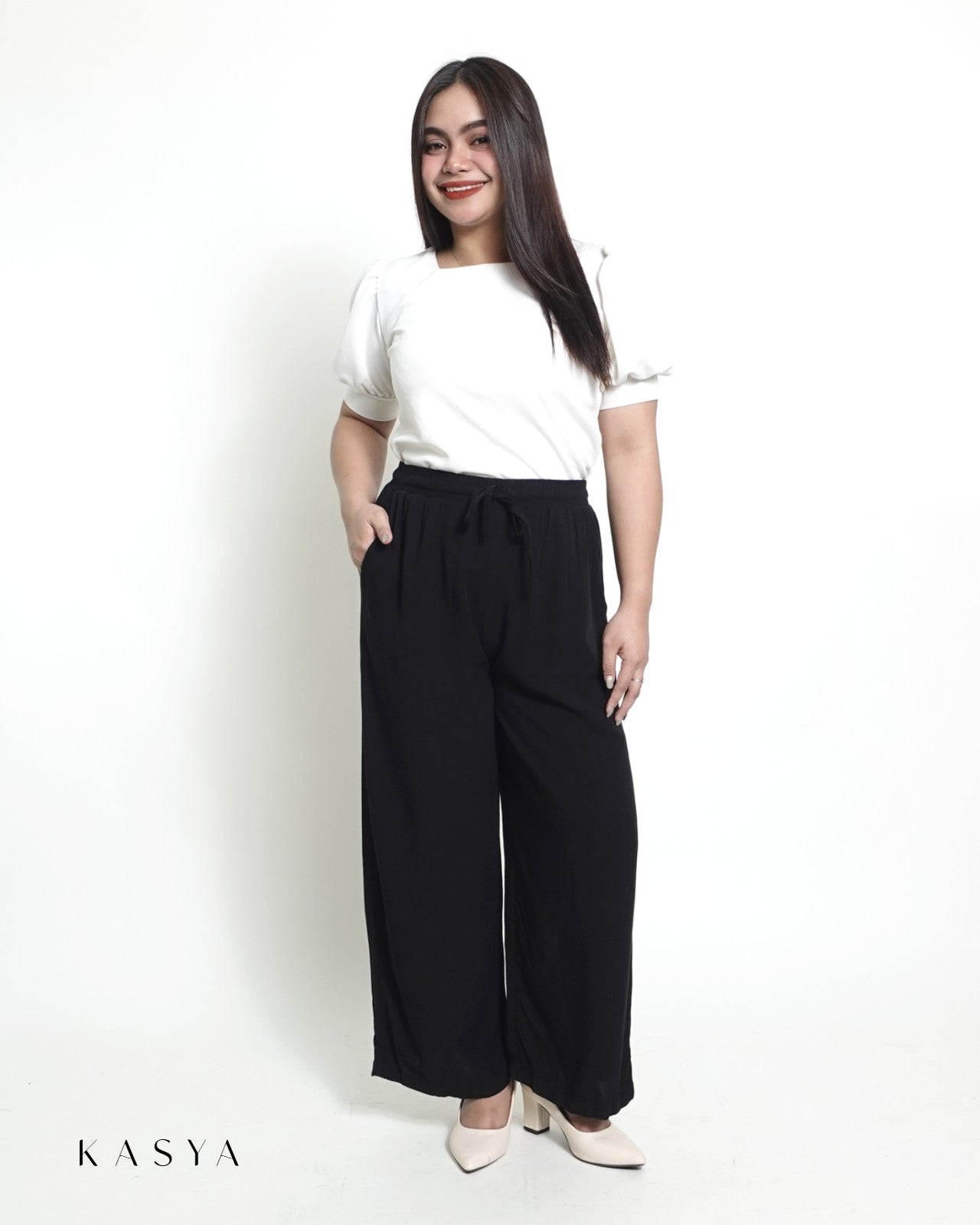 Wide - Leg Pants – Soft Linen - Kasya