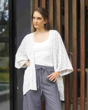 Flora Kimono - Soft Linen