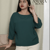 Soft Linen Amara Blouse - Emerald Green