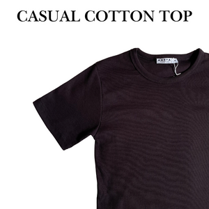 Coffee Casual Cotton Top