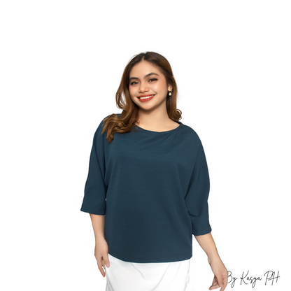Dark Teal Amara Blouse