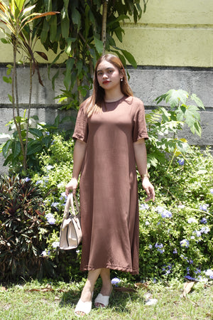 ChocoBrown Claire Soft Linen Dress