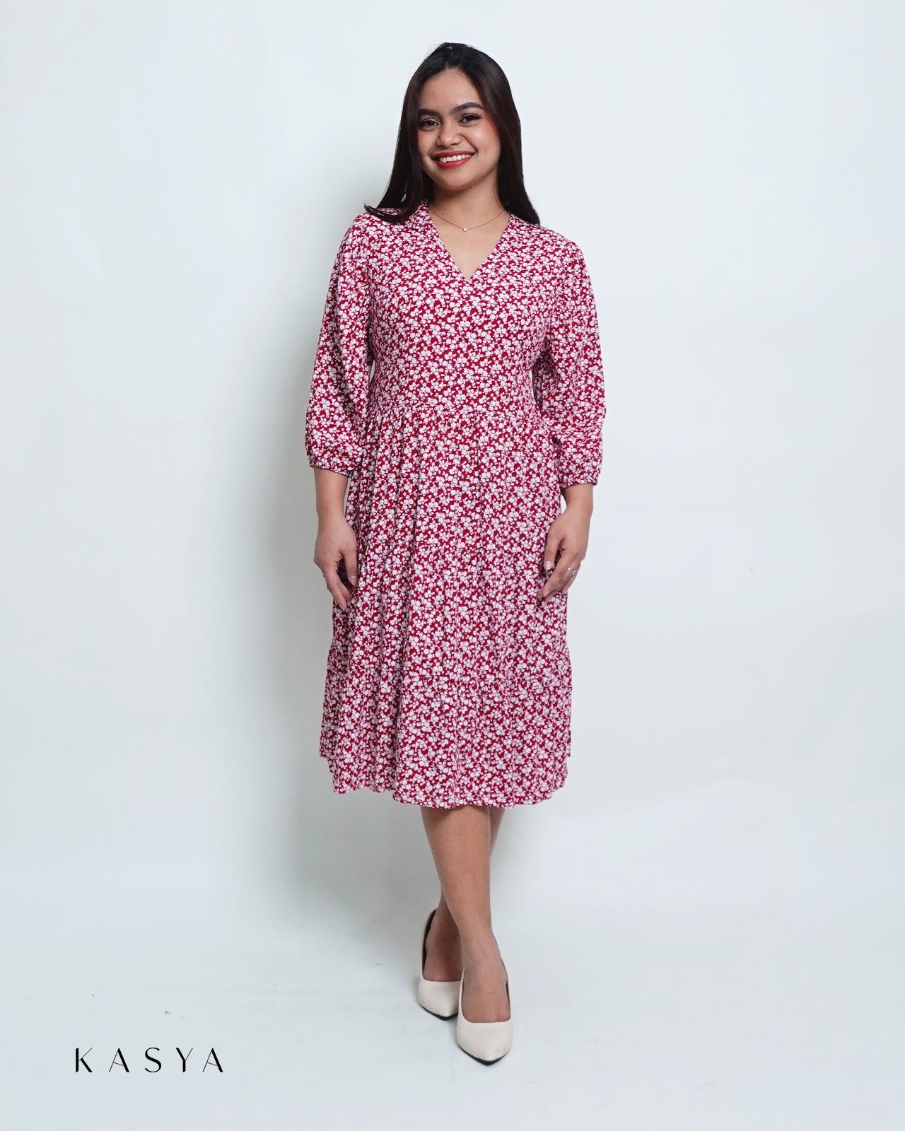 Amanda Midi Dress – Soft Linen - Kasya