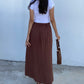 Kasya PH Soft Linen Long Skirt