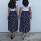 KasyaPH MIDI Skirt Floral ( FULL GARTER )