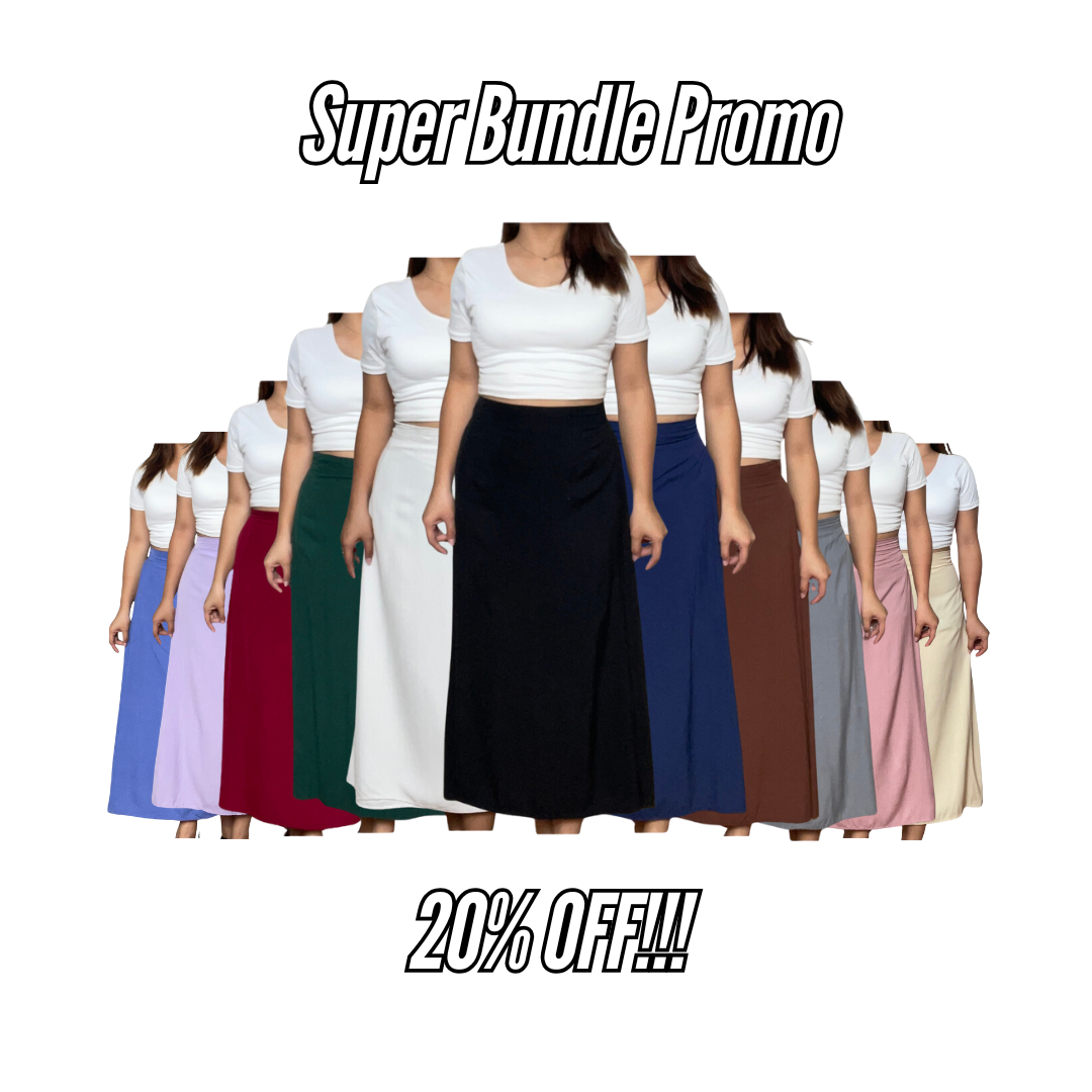 Soft Linen Long Skirt Entire Collection Bundle