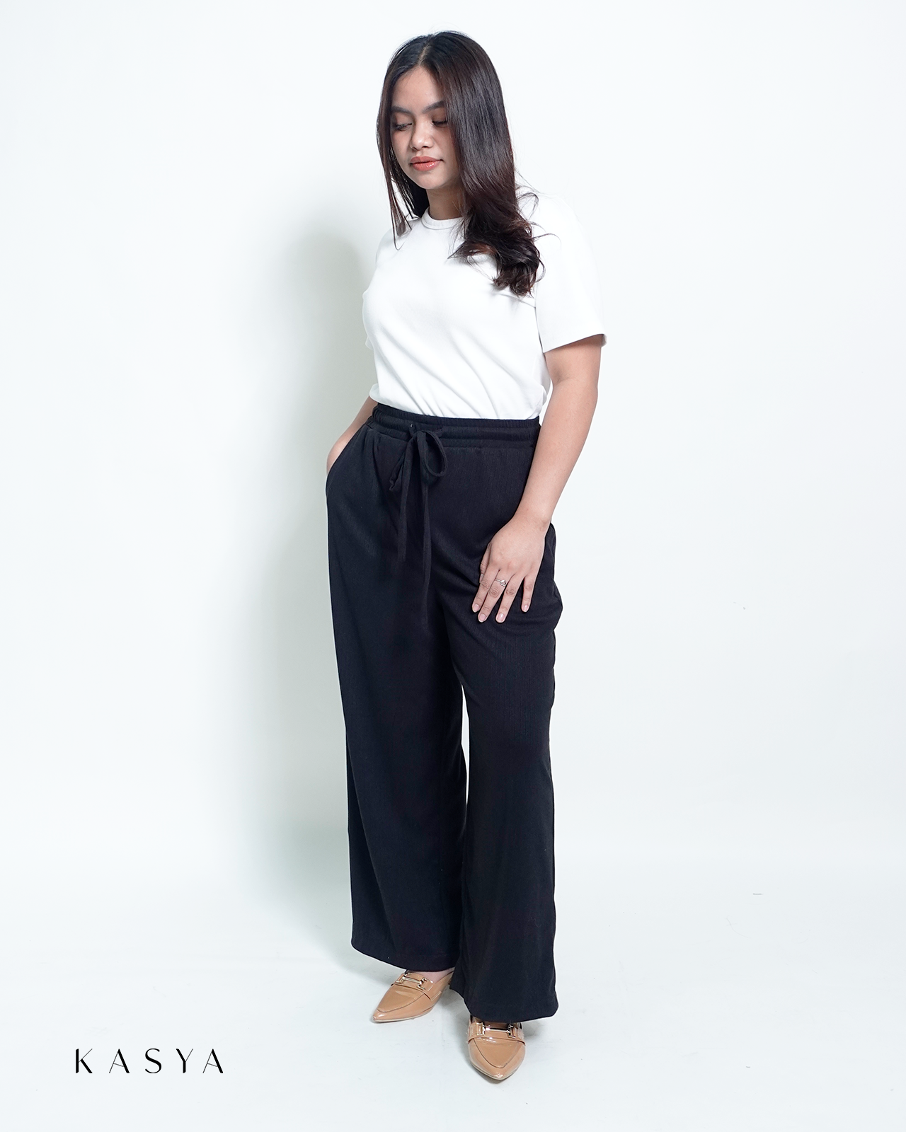 Erin Wide Leg Pants - Cotton